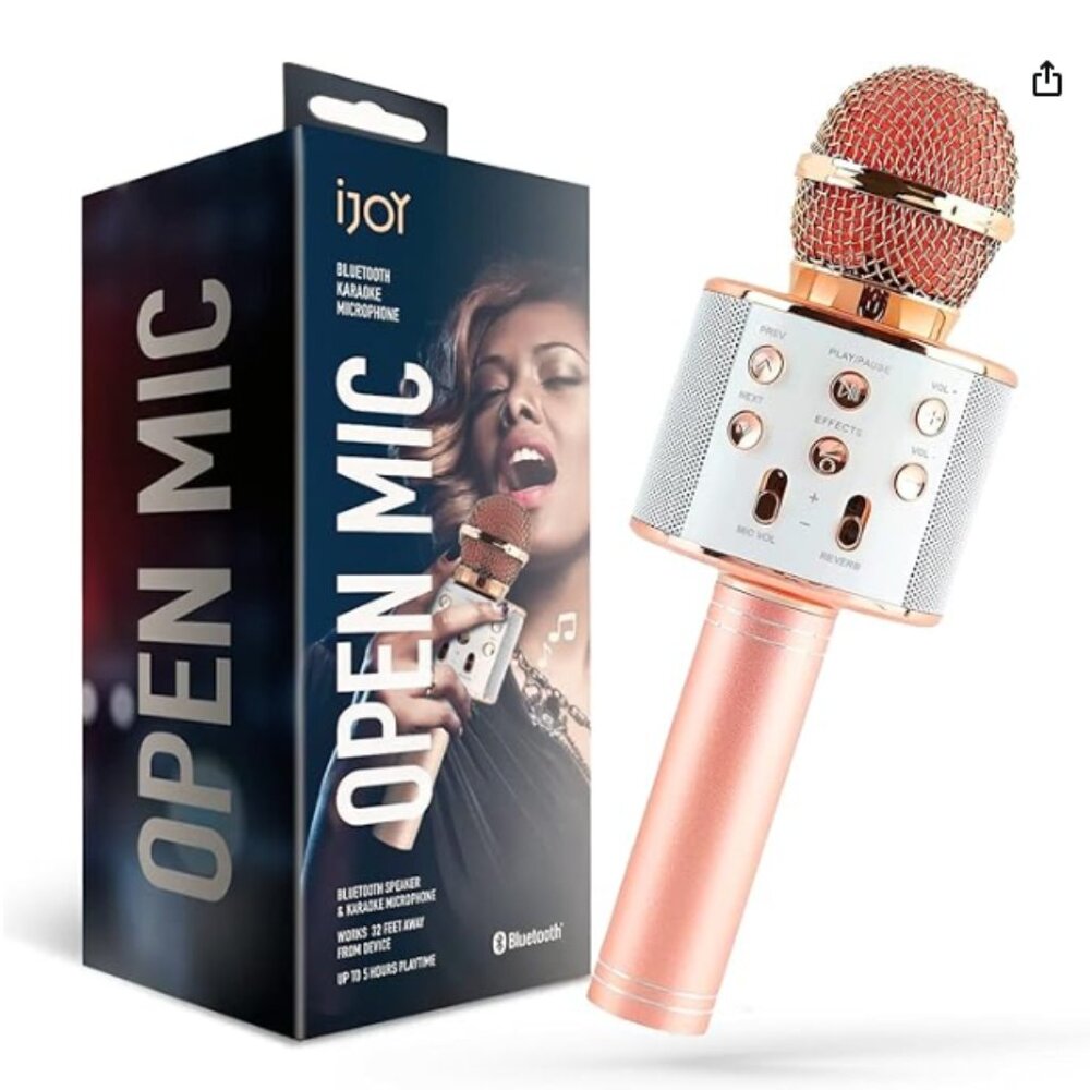 NWT iJoy Wireless Karaoke Microphone an Bluetooth Speaker with Voice Changer